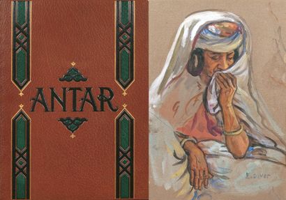 DINET Etienne Antar. Poème héroïque arabe. Paris, Piazza,. 1898. in-4 relié plein...