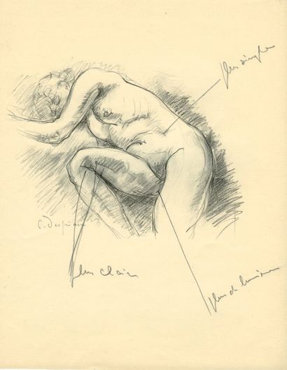 BAUDELAIRE Charles. DESPIAU Charles. POÈMES. Paris, Gonin, 1933 ; in-folio, en feuilles,...