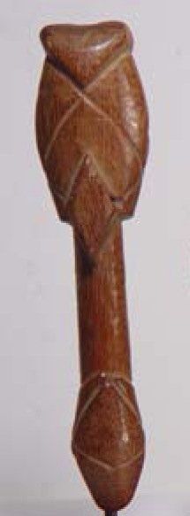 null Belle collection de sifflet-flûte en bois sculpté et patiné BOBO, BURKINA FASSO....