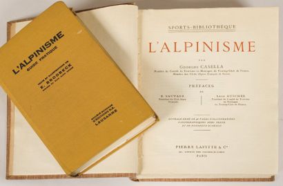 ALPINISME [Livre]. Ensemble de 7 livres: CASELLA (G.). L'Alpinisme. 1913 -BRODBECK...