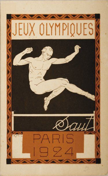 JEUX OLYMPIQUES Carte postale dessinée par Blanche pour les Jeux Olympiques de Paris...
