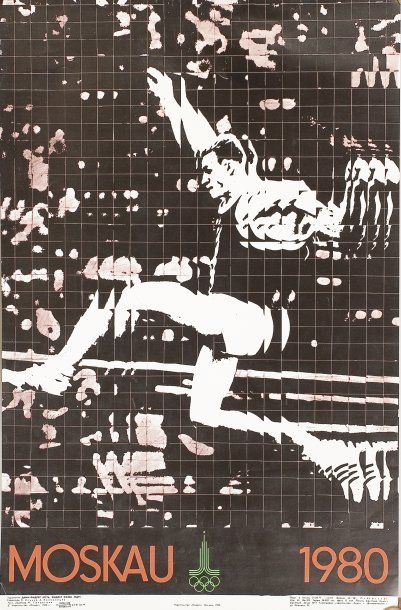 JEUX OLYMPIQUES 2 affiches des Jeux Olympiques de Moscou de 1980. Le Football et...