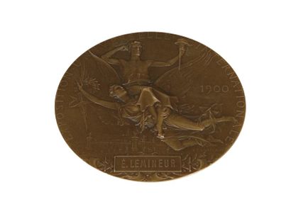 JEUX OLYMPIQUES Médaille commémorative de l'Exposition Universelle de 1900 frappée...
