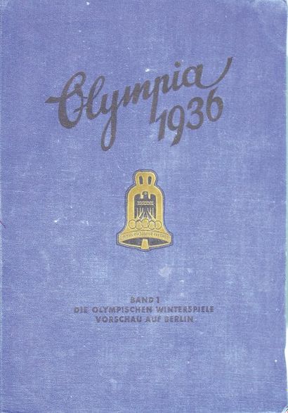 JEUX OLYMPIQUES Album restrospectif des Jeux Olympiques de Berlin 1936. Deux volumes...
