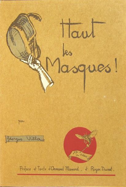 ESCRIME VILLA (Georges). Haut les masques. Première et seconde série. Rouen, 1932,...