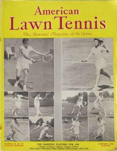 TENNIS Revue. American Lawn Tennis. 1946 - janvier (1), février (1), juin (1), août...