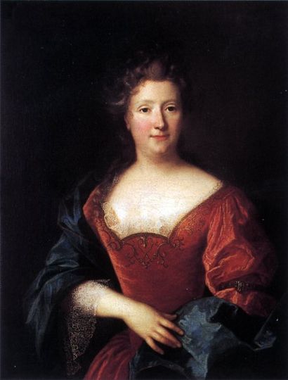 BELLE (Alexis Simon 1674-1734) - attribué à Portrait d'une dame de qualité. Toile....