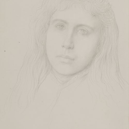 Alphonse LEGROS (Dijon 1837 – 1911 Watford) Jeune beauté de Brasted 
Pointe d’ar&hellip;