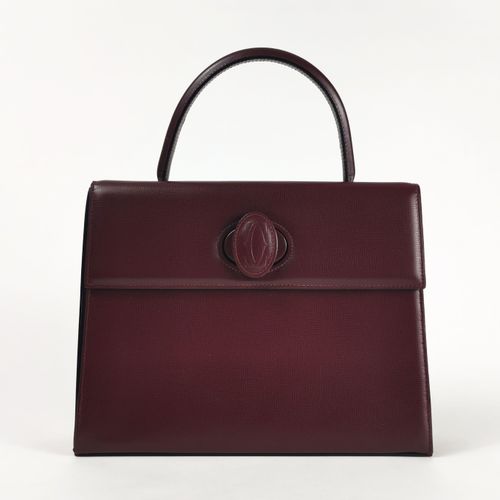 Null Cartier, sac à main

Cuir lisse bordeaux, garniture en métal doré, intérieu&hellip;