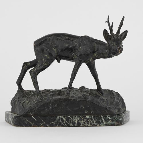Null Frantisek Jun. Rous (1872-1936)

Jeune cerf, bronze, signé, L 25 cm