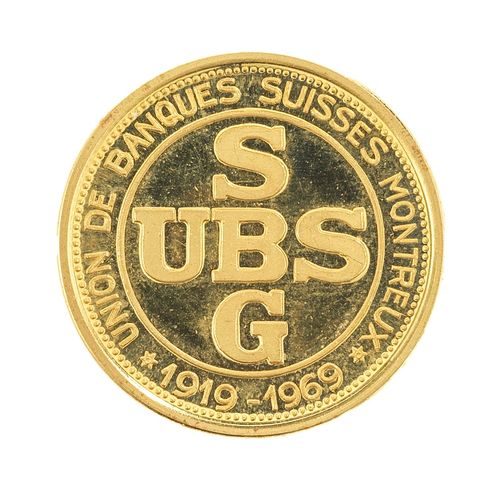 Null Pièce de la banque UBS SBG à l'écusson de la ville de Montreux

Datée 1919-&hellip;