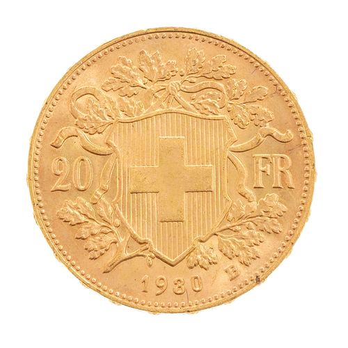 Null Vreneli 20 francs daté 1930

Or 900, 6 g