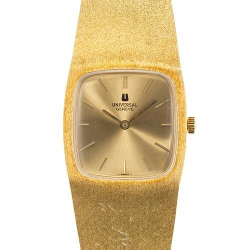 Null Universal Genève, montre-bracelet carrée mécanique

Cadran doré, aiguilles &hellip;