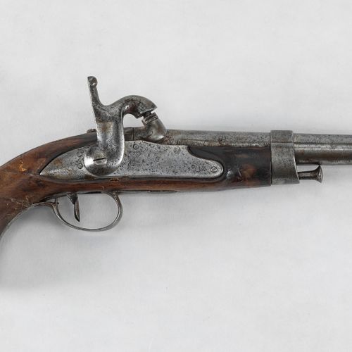 Null Pistolet à percussion, chargement par la bouche du canon, 1848

L 35 cm