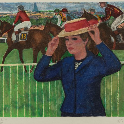 Null François Gall (1912-1988)

Femme au champ de courses, lithographie numéroté&hellip;