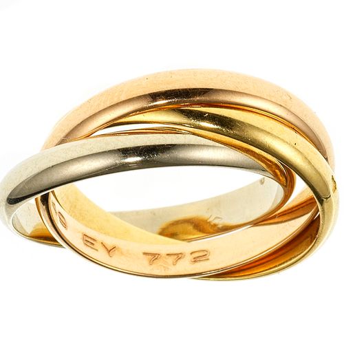 Null Cartier, Trinity, bague trois anneaux à trois tons d'or

Or, or gris et or &hellip;