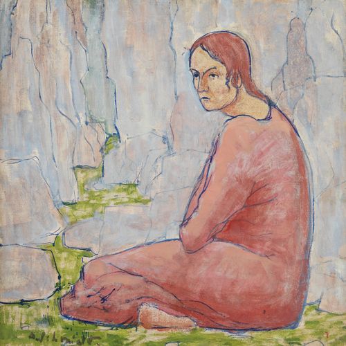 Null Albert Schmidt (1883-1970)

Jeune femme assise, huile sur toile, 48x48 cm