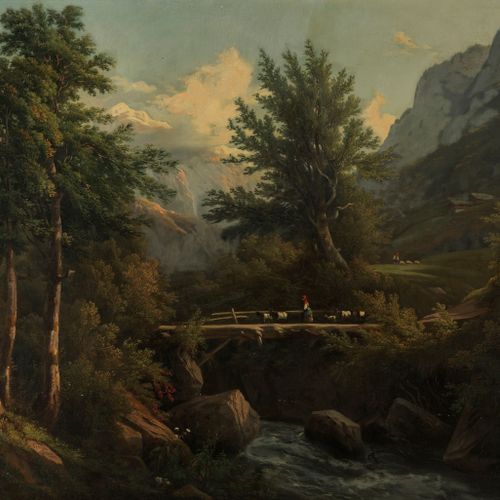 Null Charles Louis Guigon (1807-1882)

Bergère et son troupeau sur un pont, huil&hellip;