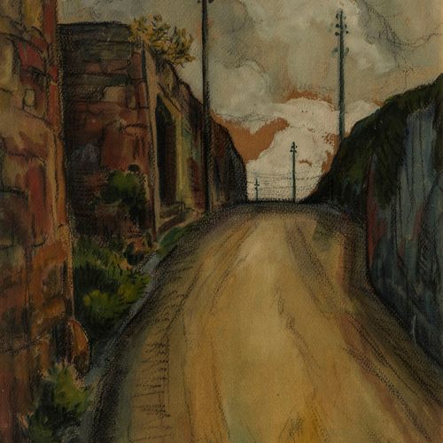 Null François Gos (1880-1975)

Chemin de village de montagne, huile sur panneau,&hellip;