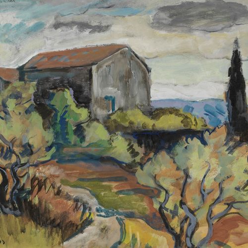 Null François Gos (1880-1975)

Paysage de Provence, aquarelle, 31x40 cm