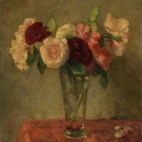 Null Georg Rueter (1875-1966)

Bouquet de roses, huile sur panneau, 44x38 cm