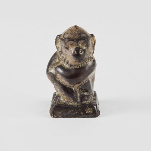 Null Statuette de singe par Marcel Noverraz (1899-1972)

Céramique émaillée brun&hellip;