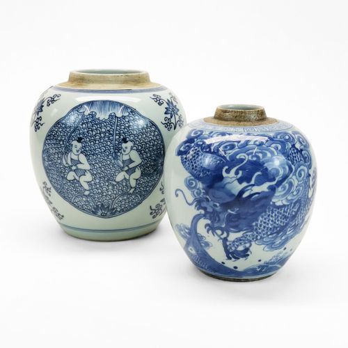 Null Pot à gingembre, Chine, XIXe s
Porcelaine émaillée polychrome à décor flora&hellip;