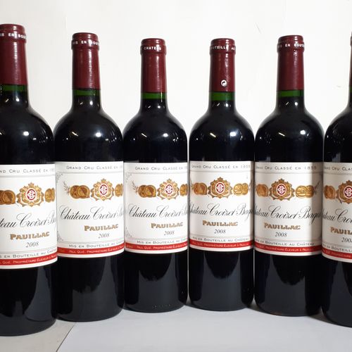 Null 6 B CHÂTEAU CROIZET BAGES (2els) Pauillac G.C.C 2008