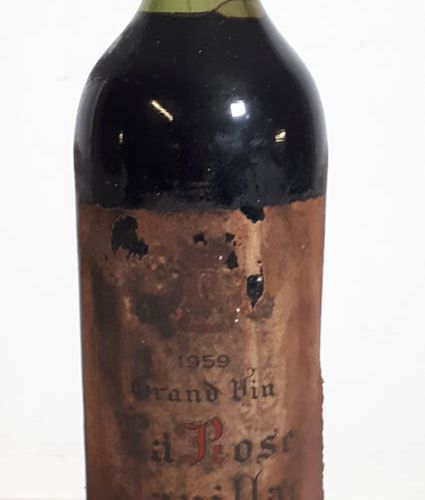 Null 1 B CHÂTEAU LA ROSE PAUILLAC (T.L.B, bchon 55mm, ea, ets, ca) Pauillac 1959