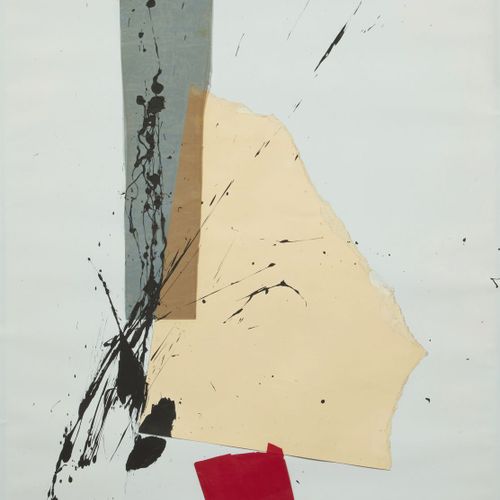 67 Jean MIOTTE (1926 2016) 
Composition 
Collage et technique mixte sur carton c&hellip;