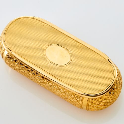 Continental Gold Snuff Box Kontinentale goldene Schnupftabakdose Undeutlich gema&hellip;