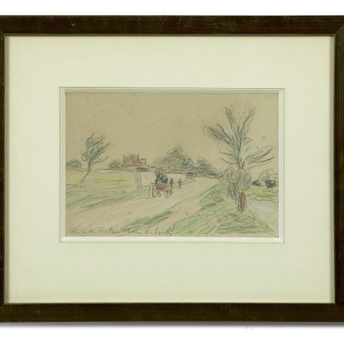 Null Alfred SISLEY 1839-1899
Route de Fontainebleau
Crayon et crayons de couleur&hellip;