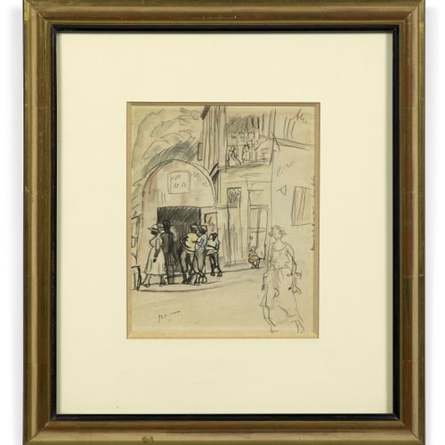 Null J. Pincas dit PASCIN 1885 - 1930
Ensemble de deux oeuvres
I- Dans la rue - &hellip;