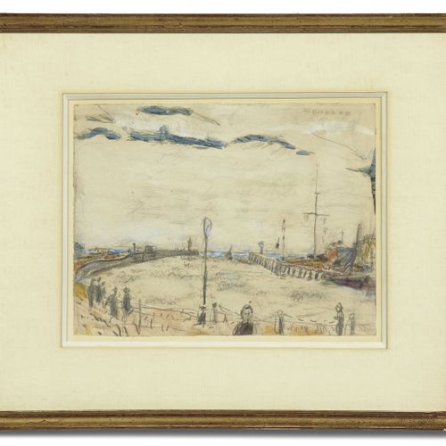 Null Pierre BONNARD 1867 - 1947
L'entrée du port de Deauville-Trouville - circa &hellip;
