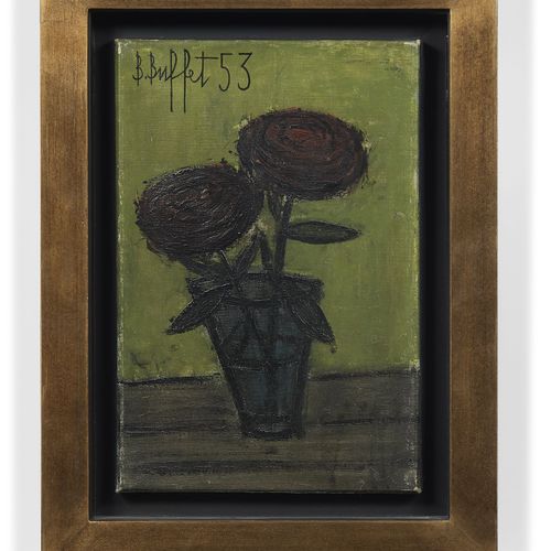 Null Bernard BUFFET 1928- 1999
Roses rouges - 1953
Huile sur toile
Signée et dat&hellip;
