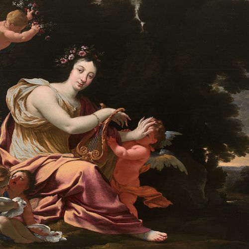 Null Michel DORIGNY Saint-Quentin,1617 - Paris, 1665
Erato, muse de la Poésie ly&hellip;