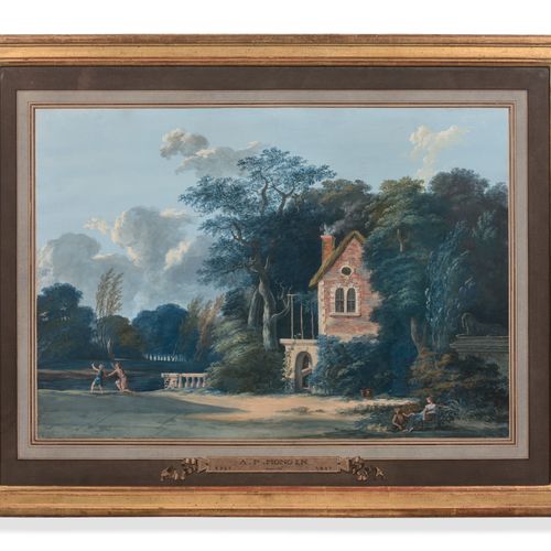 Null Pierre-Antoine MONGIN Paris, 1761 - Versailles, 1827
Paysages fluviaux et c&hellip;