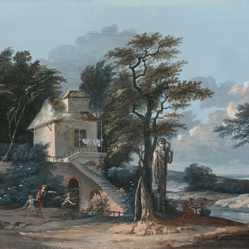 Null Pierre-Antoine MONGIN Paris, 1761 - Versailles, 1827
Paysages fluviaux et c&hellip;