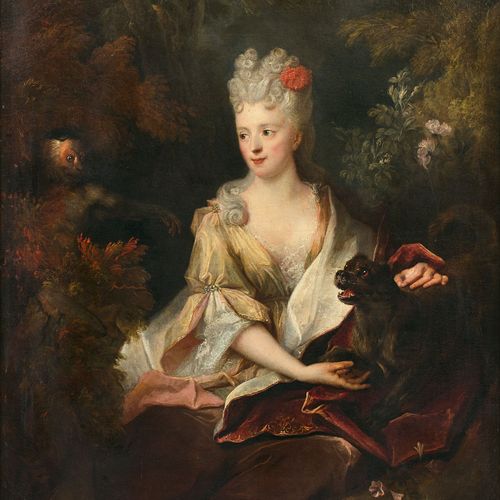 Null Nicolas de LARGILLIERRE Paris, 1656 - 1746
Portrait d'une dame de qualité a&hellip;