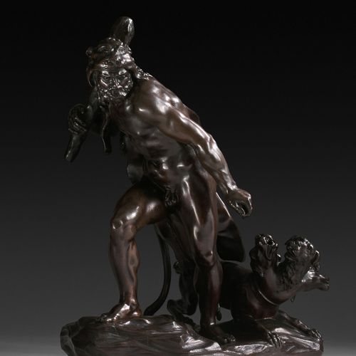 Null Attribué à Pierre PUGET Marseille, 1620 - 1694
Hercule et Cerbère
Bronze à &hellip;