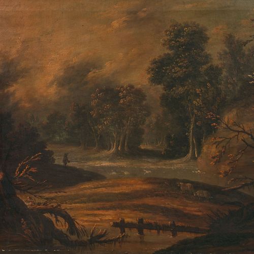 Jacques Charles OUDRY Paris, 1720 Lausanne, 1778 Cerf hallali dans un paysage de&hellip;