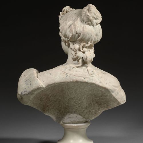 Null FRANCE, VERS 1700-1720 Flore
Buste en marbre représentant l'allégorie du Pr&hellip;