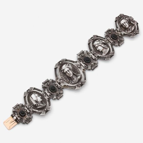 Null Emile PHILIPPE (1834 -1880)
Bracelet
En argent, formé de plaques articulées&hellip;