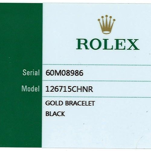 Null ROLEX 
GMT Master II "Rootbeer", ref. 126715CHNR, n° 60M08986
Vers 2019



&hellip;