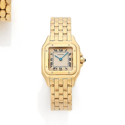 Null CARTIER 
Panthère, n° 8669119319
Vers 1986



Montre bracelet de dame en or&hellip;