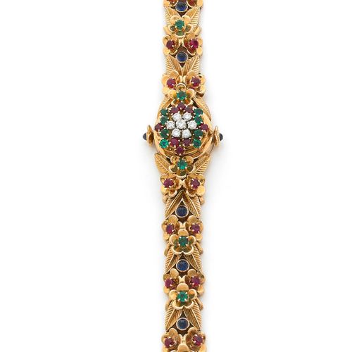 Null MAUBOUSSIN 
Vers 1950



Montre bracelet de dame à secret en or jaune 18k s&hellip;