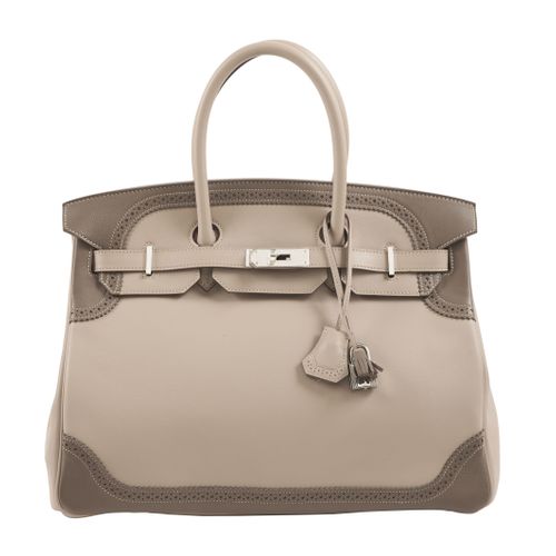 Null HERMÈS
Édition Limitée
2012
Sac BIRKIN GHILLIES 35
Veau Swift Argile et Éto&hellip;