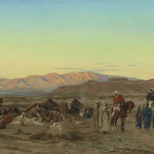 Null Eugène GIRARDET 1853-1907
Campement nomade, Biskra, 1879
Huile sur toile
Si&hellip;
