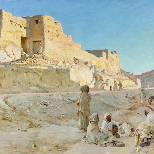 Null Etienne DINET 1861-1929
Repos à l'ombre, Bou-Saada, 1888
Huile sur toile
Si&hellip;