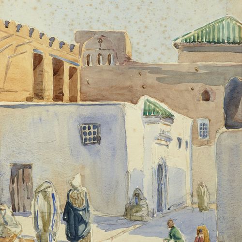 Null Paul NERI 1910-1965
Entrée des tombeaux Saadiens, Marrakech
Aquarelle sur p&hellip;